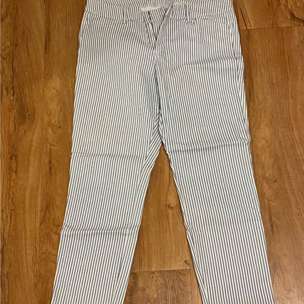 Old Navy Navy and White Striped Pants